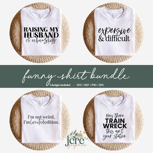 Lot de chemises drôles SVG | Chemises drôles pour femmes svg | Svg de chemises sarcastiques | Citations drôles de chemise svg | Cadeaux pour elle | Sublimation | TVH