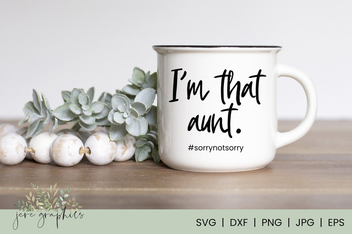 Download I'm That Aunt SVG T-shirt svg HTV Screen Print | Etsy