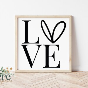 Love SVG | I Love You svg | Heart svg | Romantic svg | Valentine&#39;s Day Sign svg | Bedroom Sign svg | Valentine&#39;s Day Shirt | Farmhouse Sign