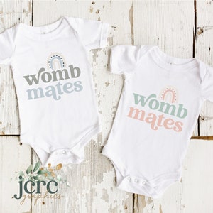 Baarmoeder mates SVG | Tweelingbaby-svg | Nieuwe baby-svg | Pasgeboren SVG | Babyrompertje | Kraamcadeau | Grappige babyoutfit | Bijpassende outfits SVG