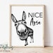 Nice Arse PNG | Funny Bathroom PNG | Funny Bathroom Sign | PRINTABLE Bathroom Sign | Modern Farmhouse Sign 