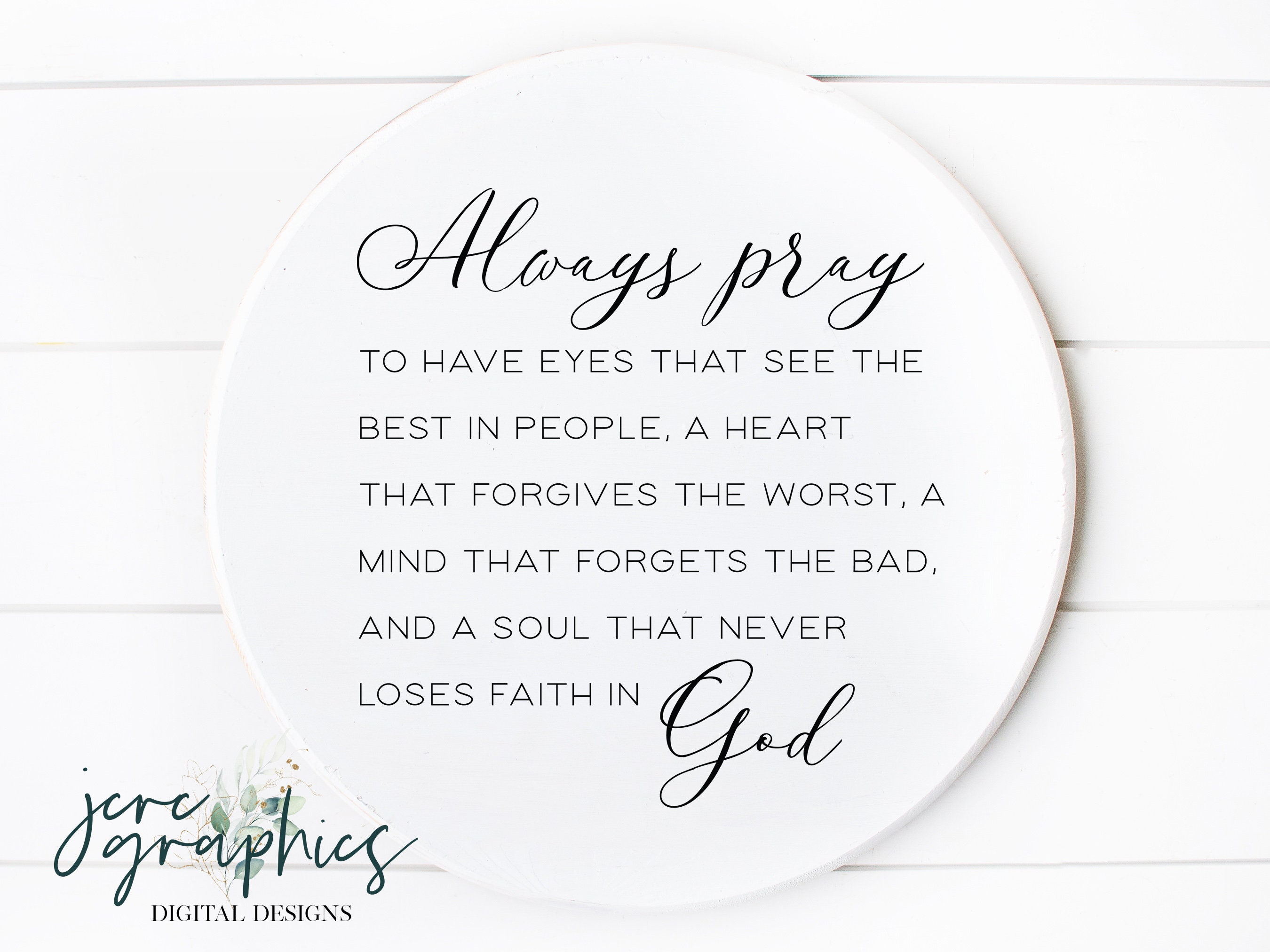 Always Pray SVG | Religious Quote Svg | Religious Sign Svg | Family Svg ...