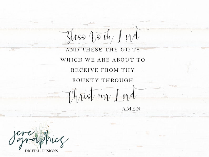 Bless Us Oh Lord SVG Christian Svg Blessing Svg Prayer Etsy