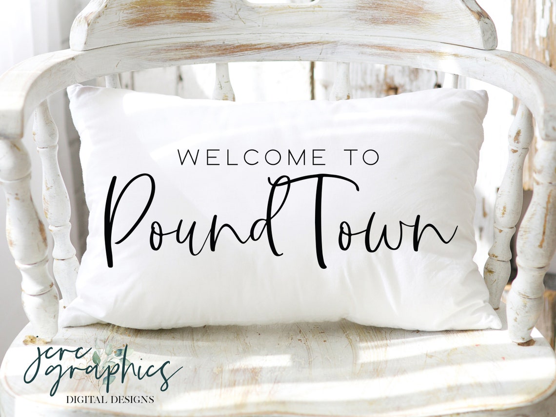 to Pound Town SVG Funny Bedroom Sign Svg Above the Etsy