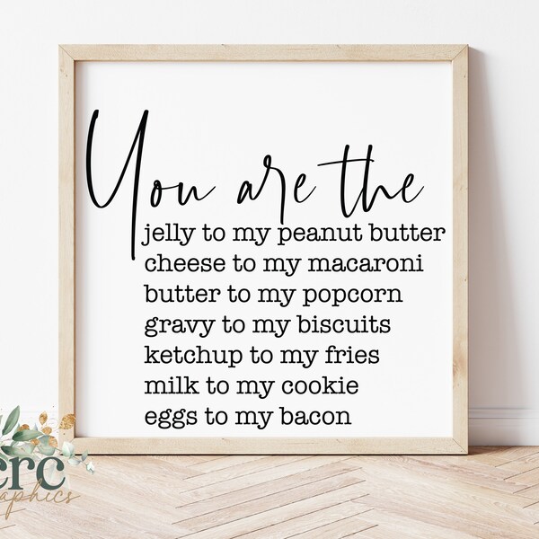 You Are the Peanut to My Butter - Etsy