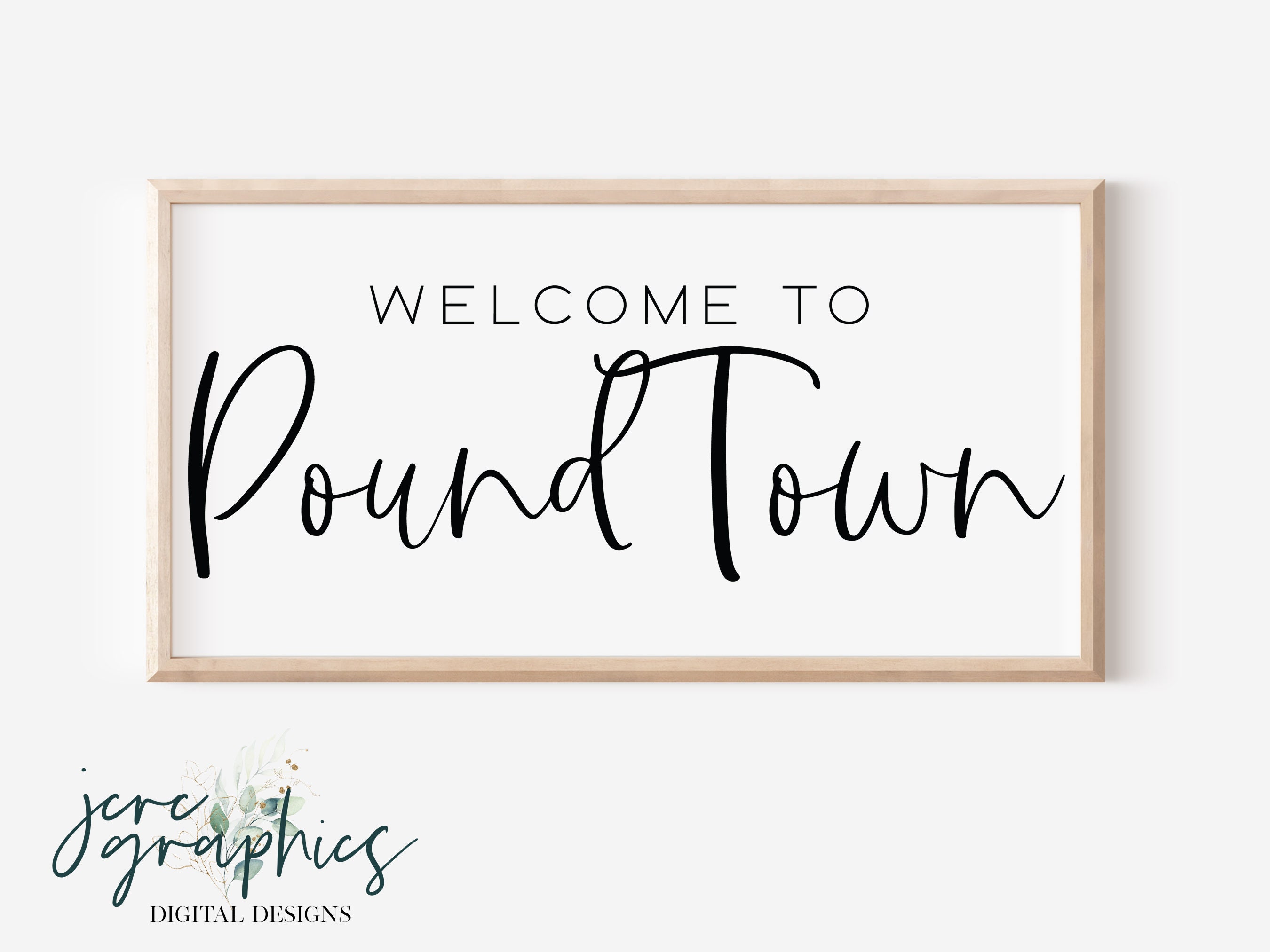 to Pound Town SVG Funny Bedroom Sign Svg Above the Etsy