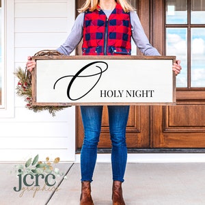 O heilige Nacht SVG | Christliches Weihnachtszeichen SVG | Religiöses Weihnachten svg | Weihnachtsliedtexte svg | Digital Schnitt Datei | Moderne minimalistische
