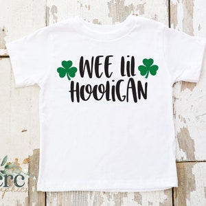 Wee Lil Hooligan SVG | Kleine Hooligan svg | St. Patty's Day SVG | St. Patrick's Day Shirt voor jongens | St. Patrick's Day svg | Shamrock SVG