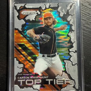 Carson Whisenhunt Hand-Painted Baseball Card, Giants Breakthrough Wall Art, Custom 1/1 Sports Collectible