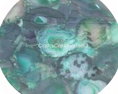 Green Agate Center Top Handmade Dining Coffee Table Bar Table, Restaurant Table Round Agate Large Tabletops Garden Decorative Furniture