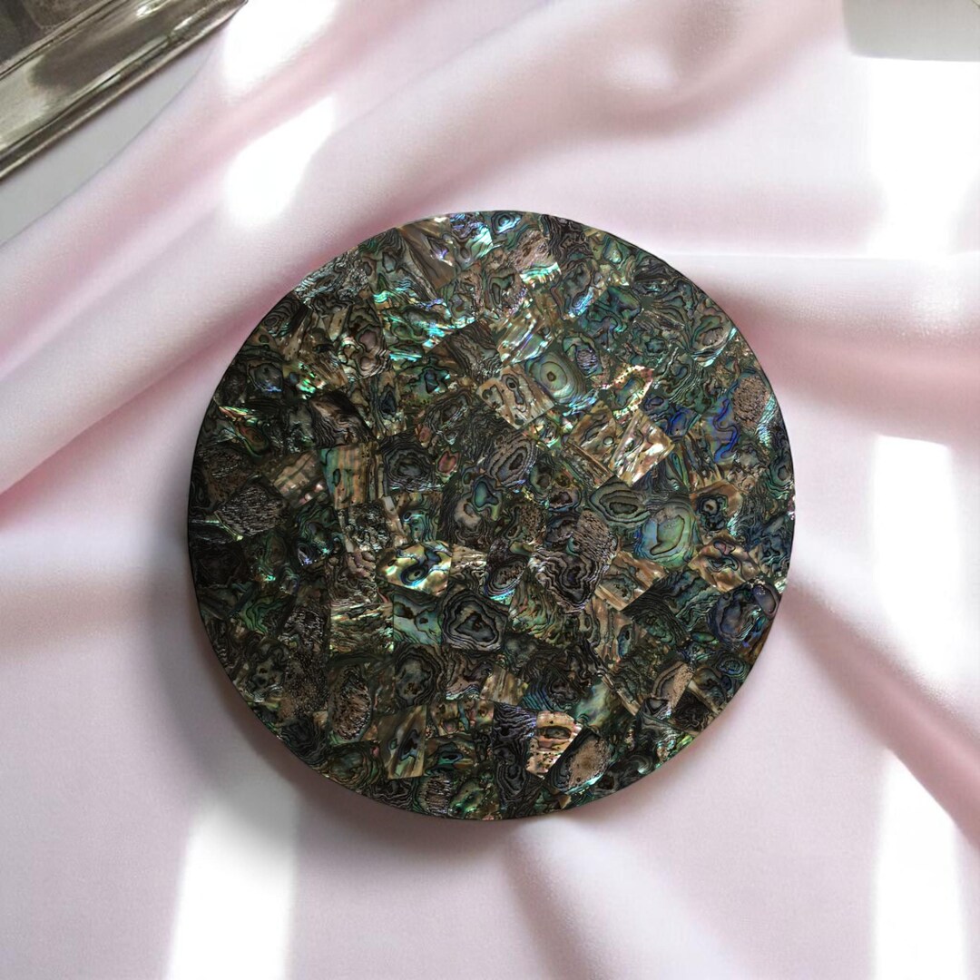 Abalone Shell Table Top Gemstone Coffee & End Living Room Furniture ...