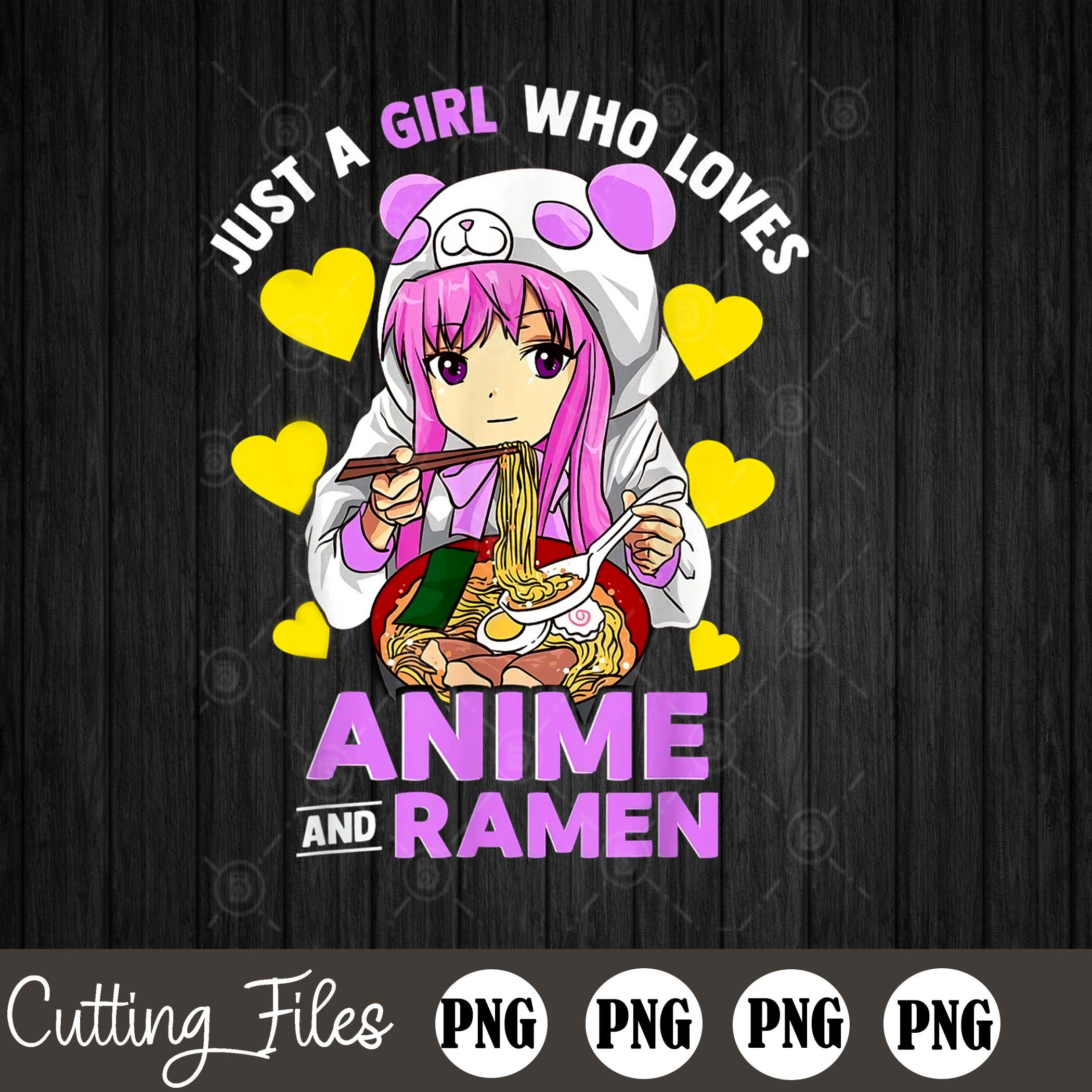 Just A Girl Who Loves Anime and Ramen Bowl Japanese Noodles | Etsy