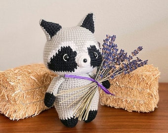 Little Raccoon | handmade stuffed animal | Made to Order