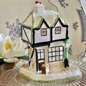 Vintage Coalport Cottage Pastille Burner, &quot;The Curiosity Shop&quot;