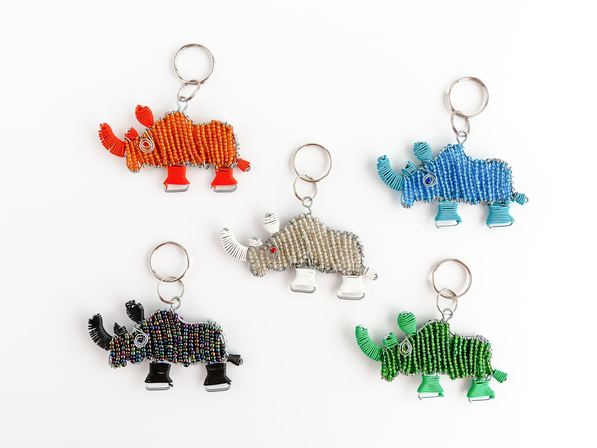 Animal Beaded Keyring Animal Bead Keyrings Beaded Animal Etsy