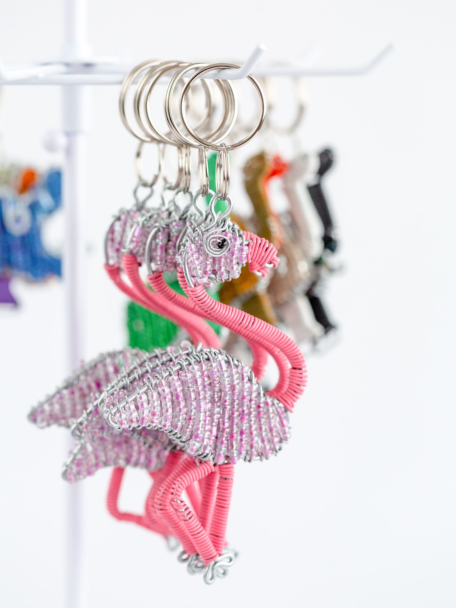 Animal Beaded Keyring Animal Bead Keyrings Beaded Animal Etsy