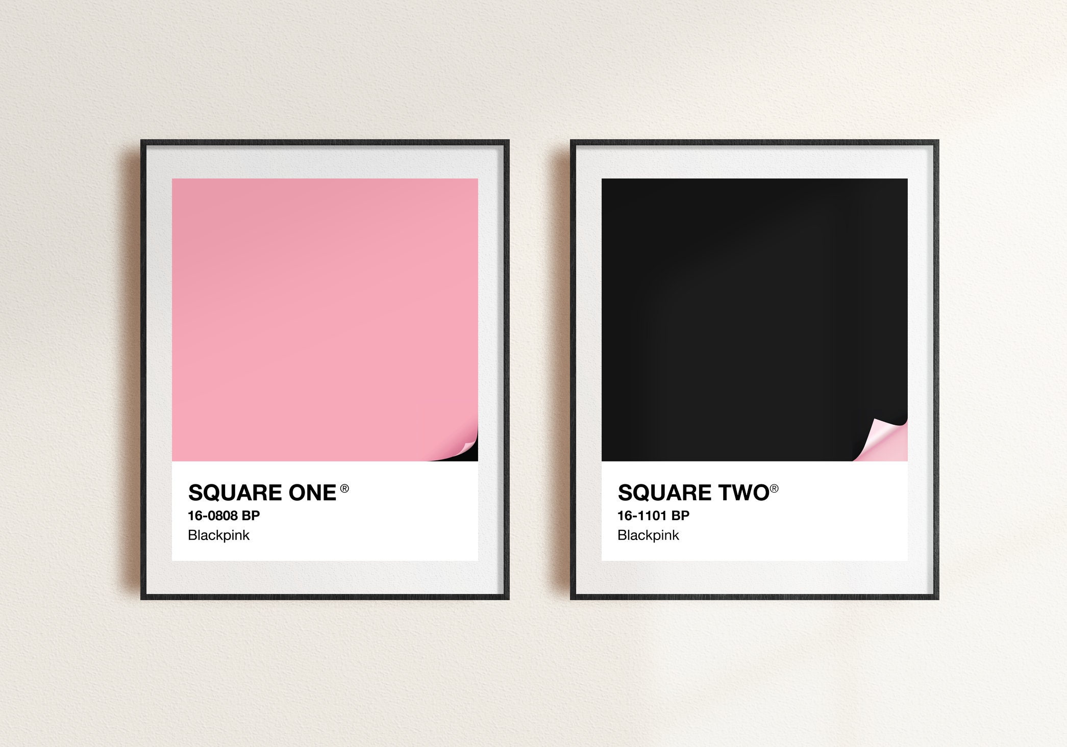 Blackpink Square One And Two Pantone Set Instant Digital Etsy