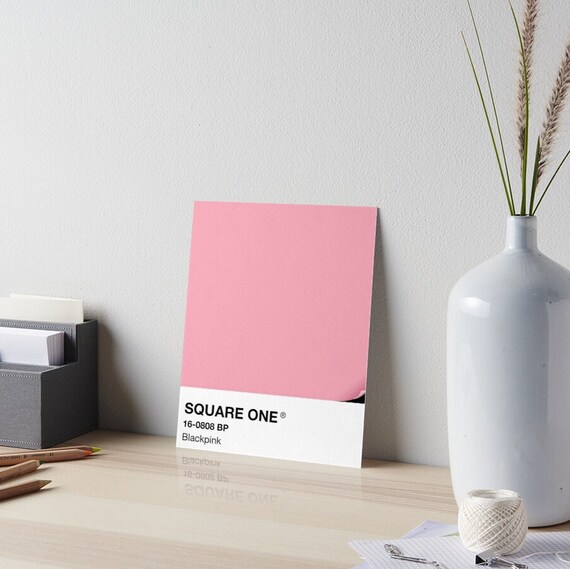 Blackpink Square One Pantone Print Instant Digital Download Etsy
