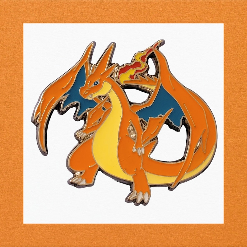 Charizard Pin Pokémon Official Pin - Mega Charizard Y - Etsy