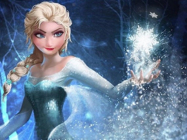 Ice Queen Frozen 5D diamond DIY painting cross stitch craft kit embroidery painting family wall decoration