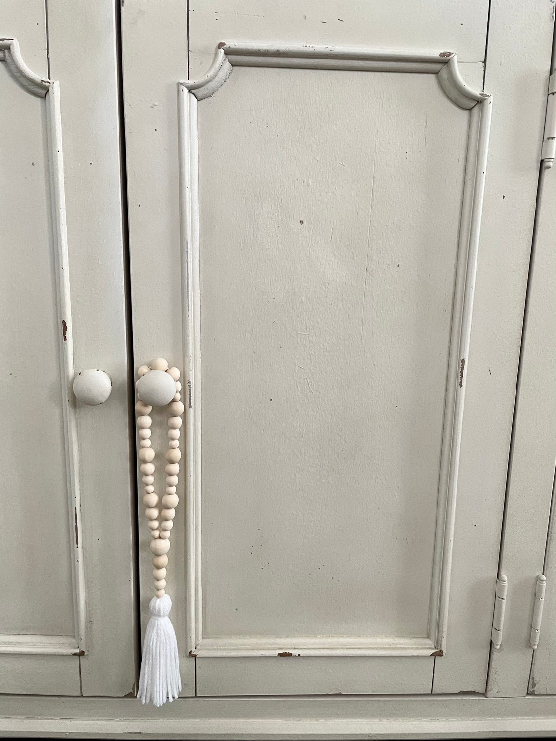 Vase Garland/vase Decor/custom Wood Bead Garland With Tassel/ Etsy