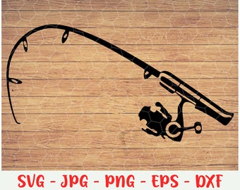 Download Fishing Rod Cricut Etsy