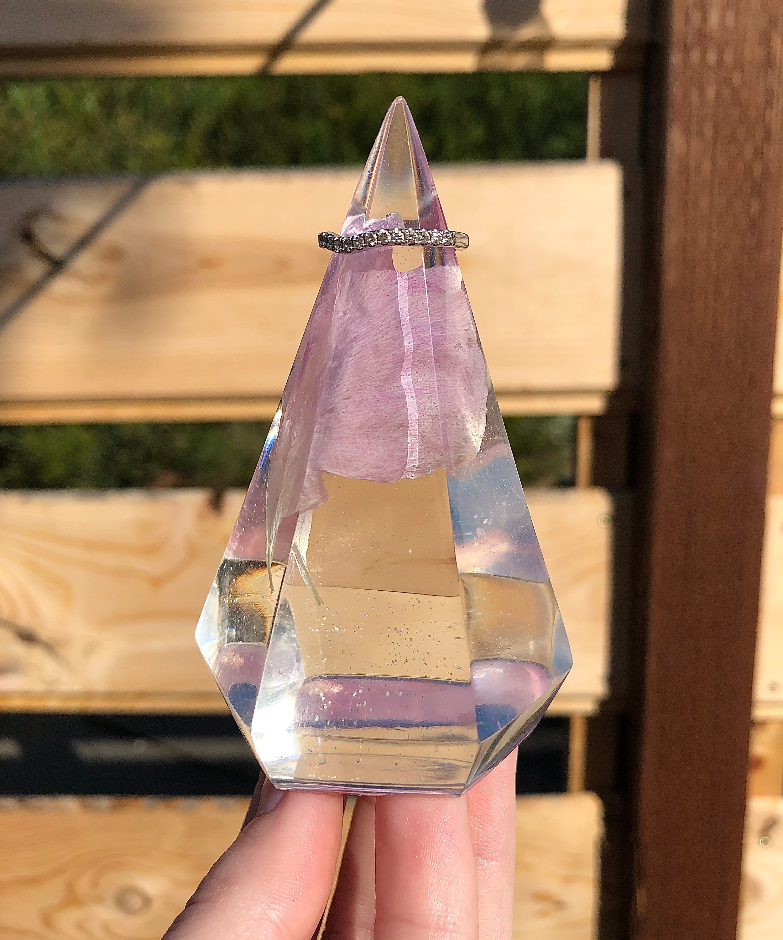 Ring Holder Resin Jewelry Holder Ring Display Floral Ring Etsy