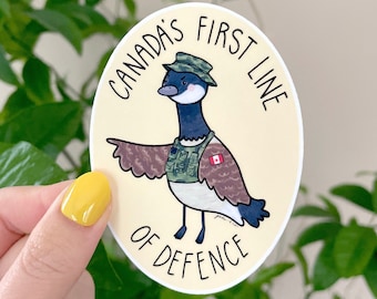 Cobra Chicken Sticker: Canada Goose Military Funny Animal