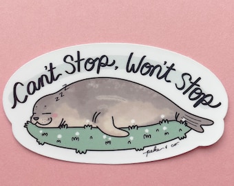 Emerson the Seal Sticker: Funny Animal, Vancouver Island Sticker