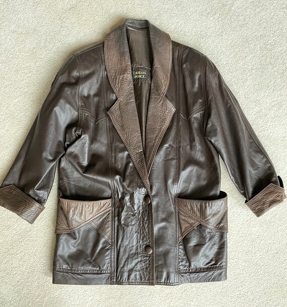 Vintage brown barcelona leather Gem