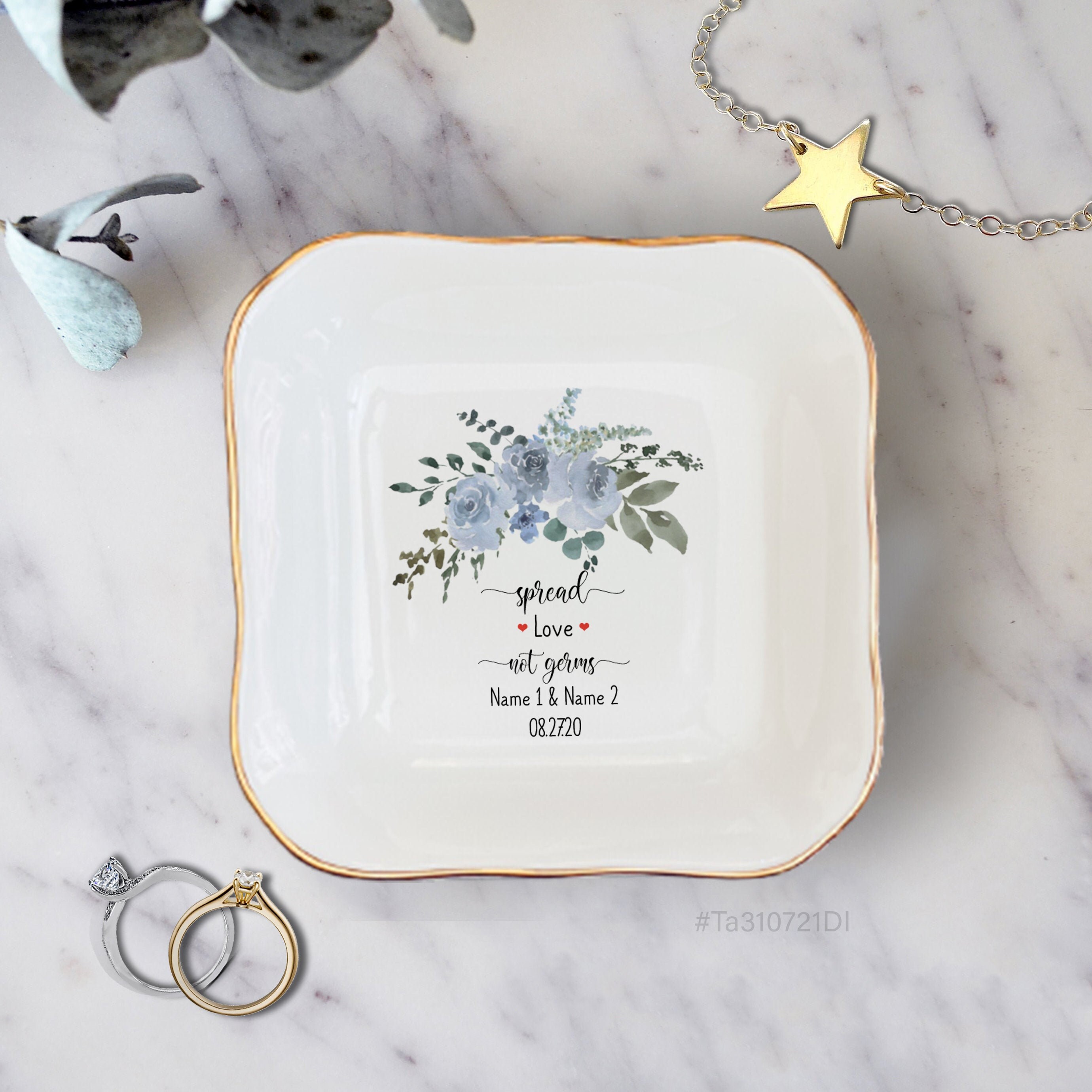 Ring Dishes Jewelry Storage Home & Living Personalized Engagement Gift-Ring  Dish-Gift For Her-Bride Gift-Jewelry Dish-Custom Engagement Gift-Wedding,Anniversary  Gift-Ring Trinket Mindtek.it