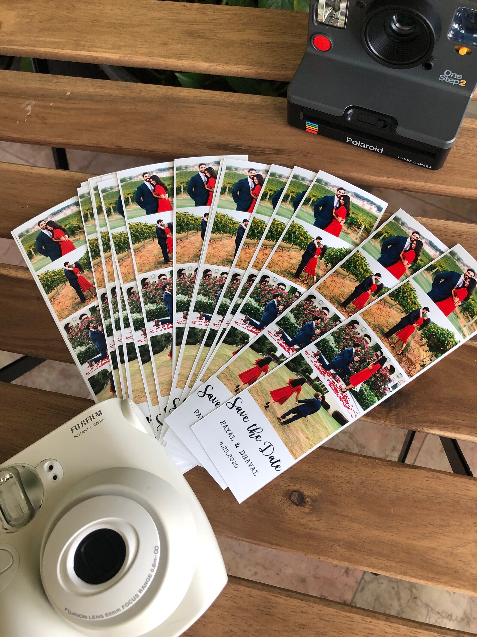 Photobooth Style Save the Date Photostrip Digital File Only Etsy