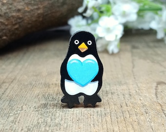 Vintage tiny blue gem penguin pin - Etsy 日本