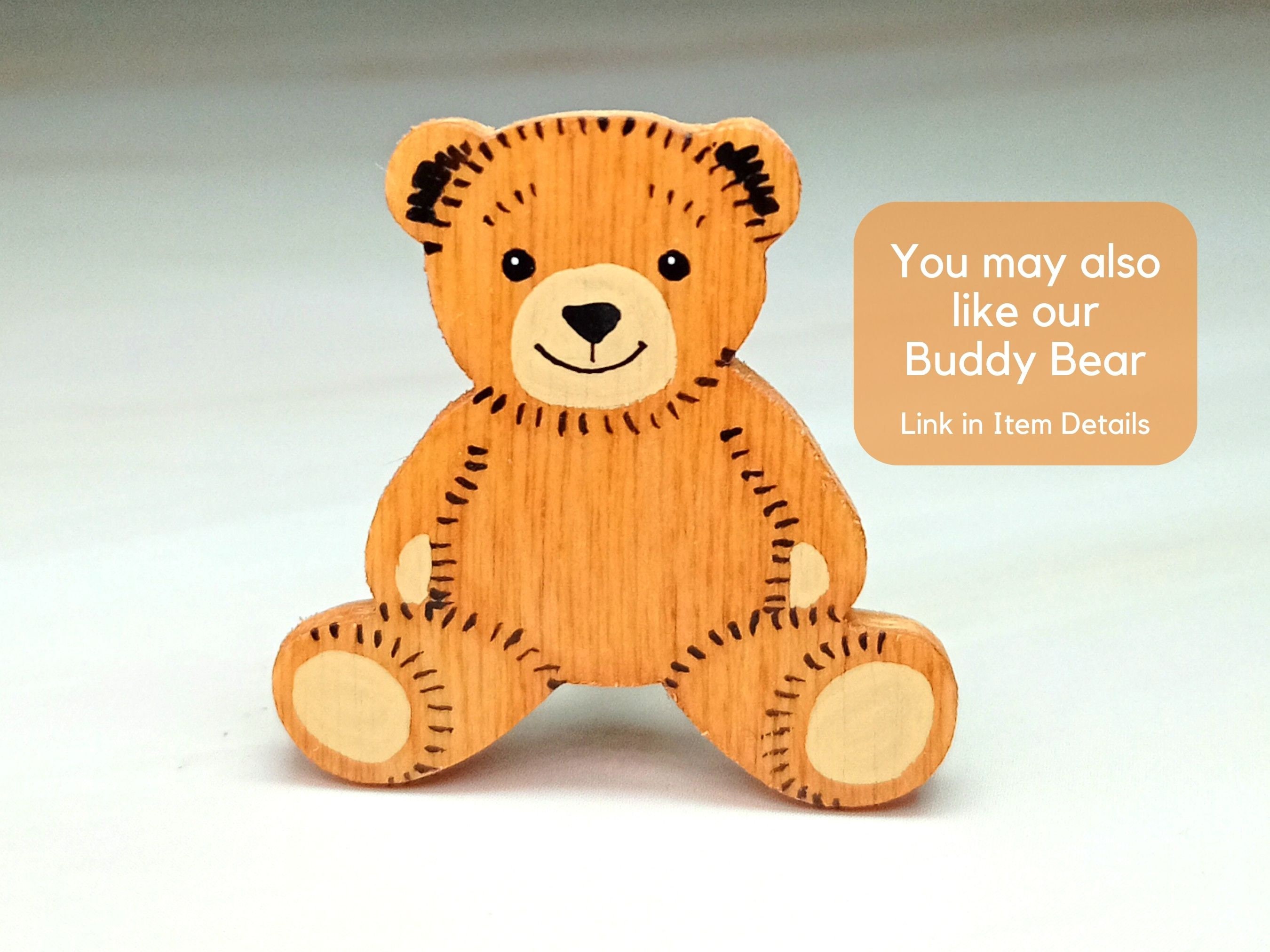 bear wooden brooch ❀ テディベア ブローチ ブローチ/コサージュ 