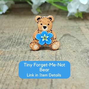 Forget Me Not Pin, Handmade Bereavement Gift, Something Blue For Bride image 11