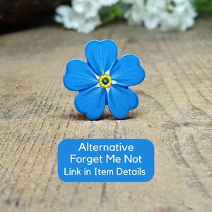 Forget Me Not Pin, Handmade Bereavement Gift, Something Blue For Bride image 9
