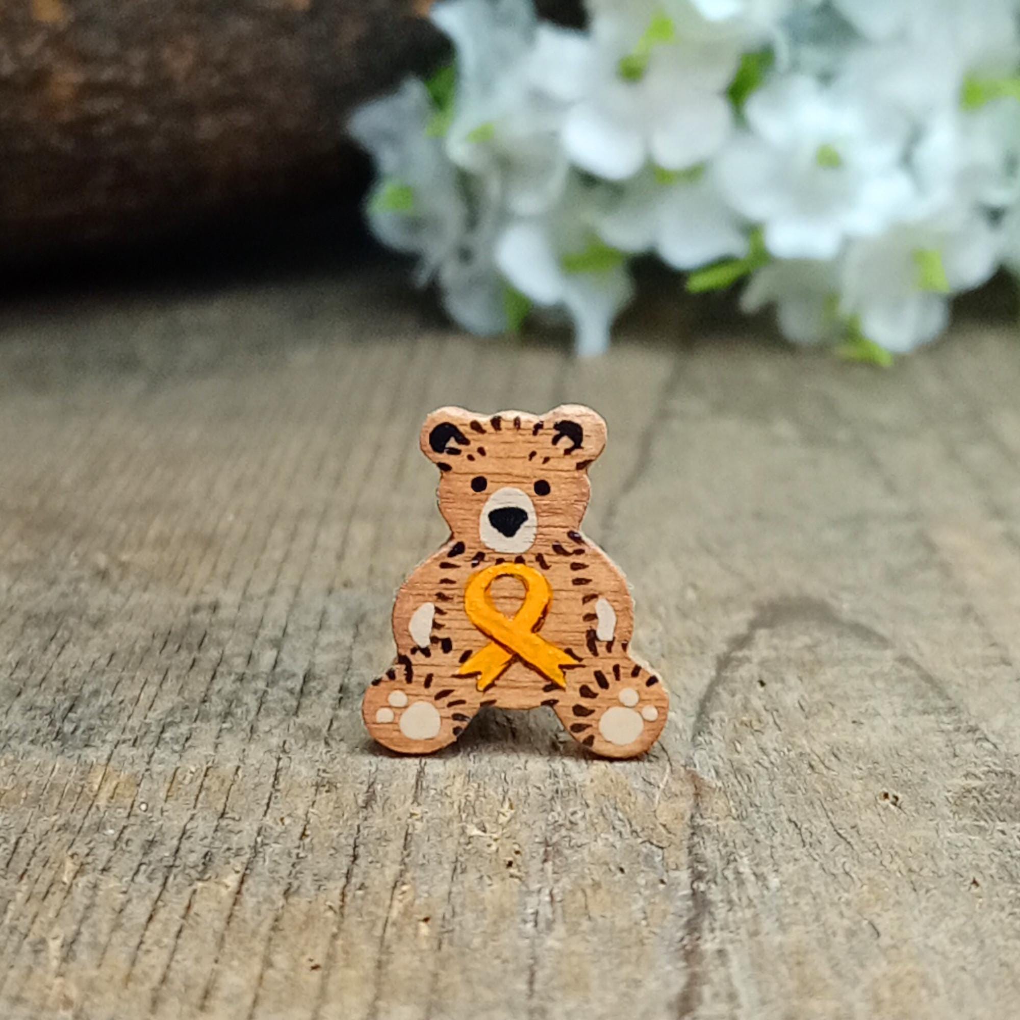 bear wooden brooch ❀ テディベア ブローチ ブローチ/コサージュ 