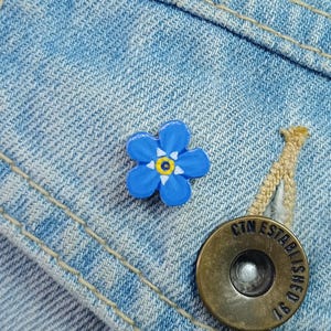 Forget Me Not Pin, Handmade Bereavement Gift, Something Blue For Bride image 2