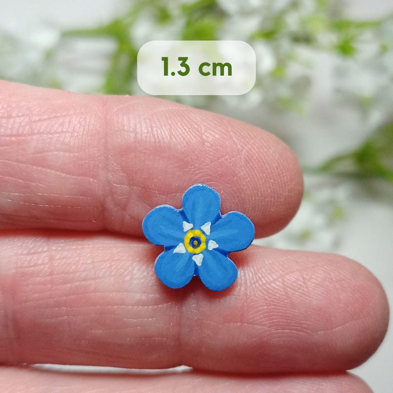 Forget Me Not Pin, Handmade Bereavement Gift, Something Blue For Bride image 3