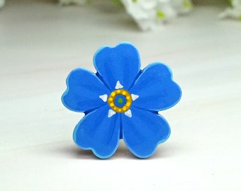 Forget Me Not Pin, Handmade Bereavement Gift, Something Blue For Bride, Miss You Gift, Funeral Favour, Blue Flower, Forget Me Not Jewellery