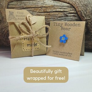 Forget Me Not Pin, Handmade Bereavement Gift, Something Blue For Bride image 4