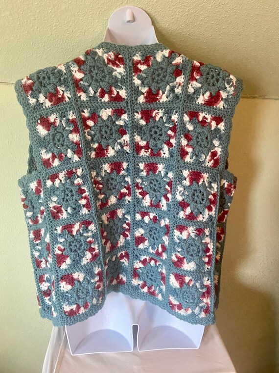 Vintage Handmade Knit Sweater Vest - image 6