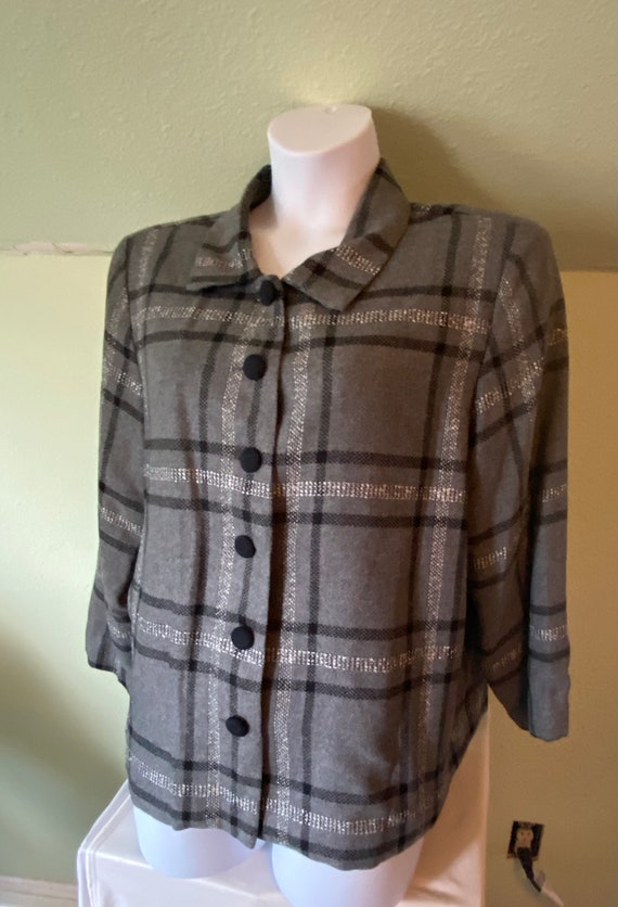 Vintage Willow Ridge 20W Gray Blazer - image 3