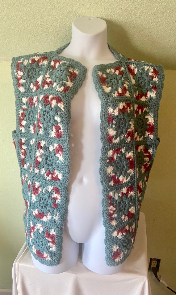 Vintage Handmade Knit Sweater Vest