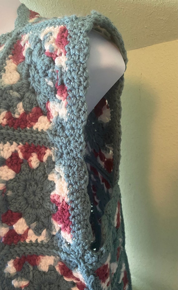 Vintage Handmade Knit Sweater Vest - image 5