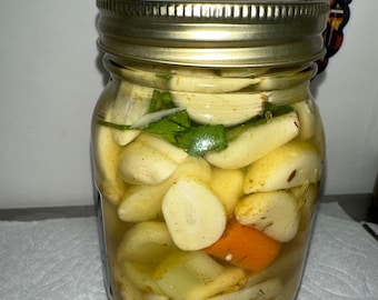 Curry de ajo encurtido 16 oz.