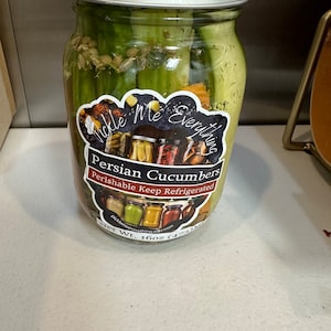 Pickled  Persian Cucumbers 16oz.