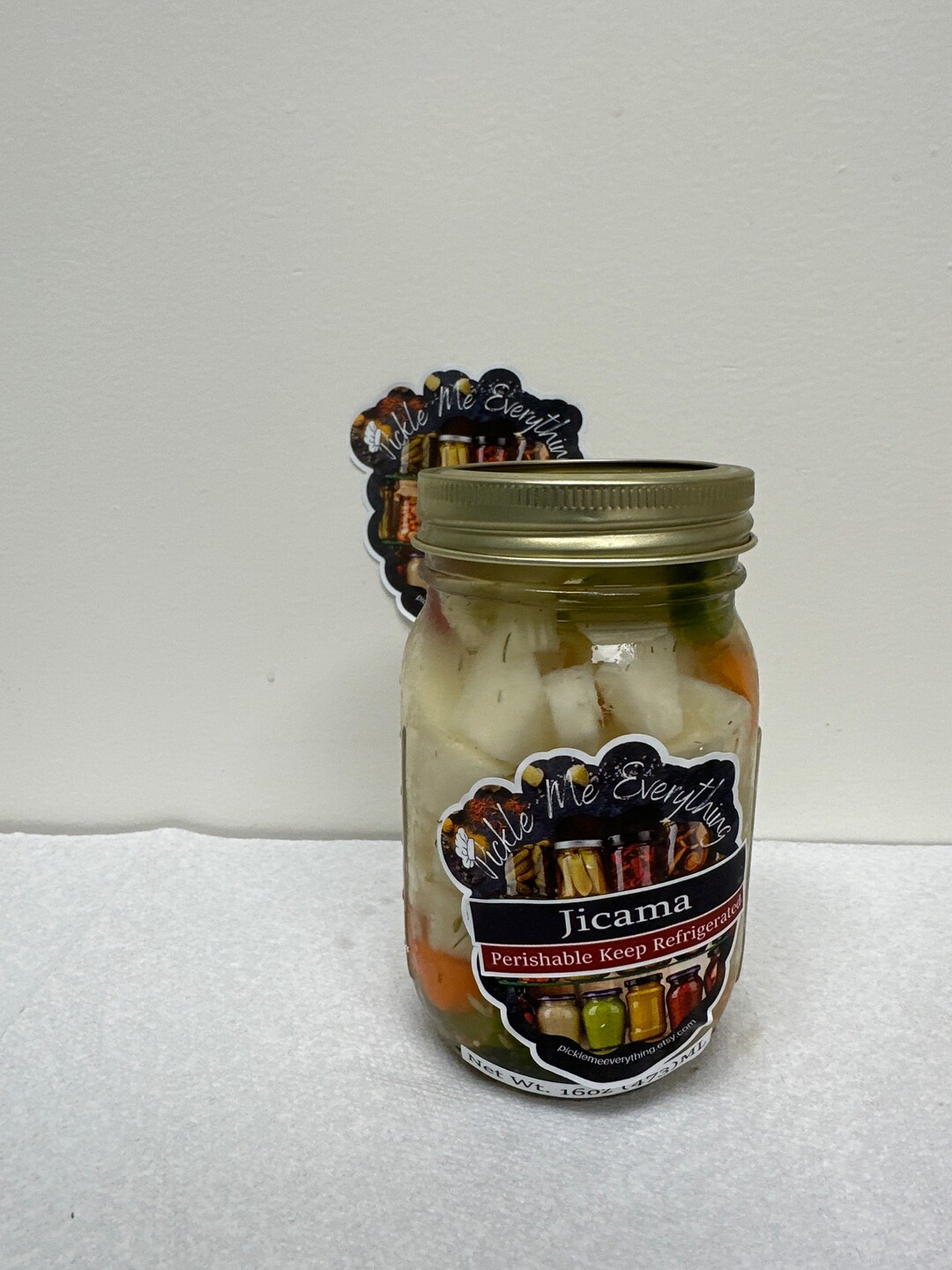 Pickled Jicama 16oz. Etsy