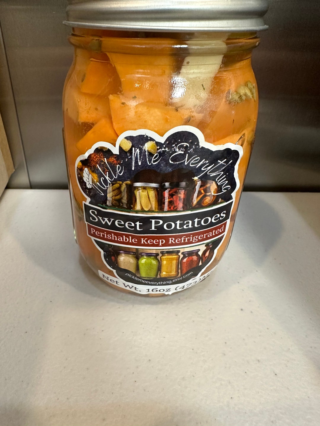 Pickled Sweet Potatoes 16oz. Etsy