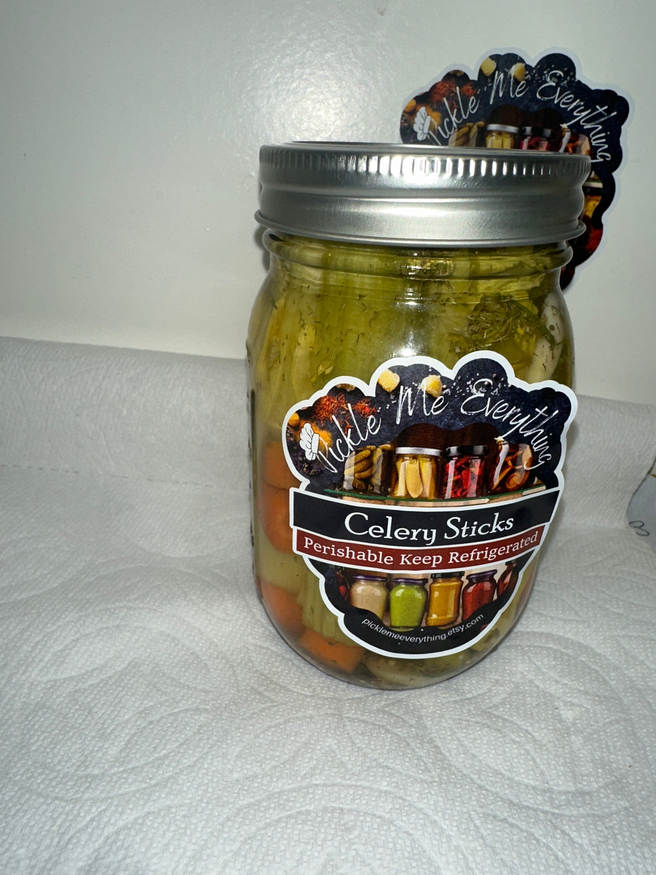 Eingelegter Sellerie, Stick 16oz